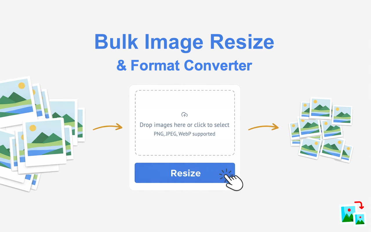 Batch Resize Images — bulk resize interface